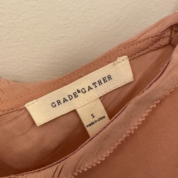 Women's Ruffled Camisole Top - Rust - Picture 3 of 3